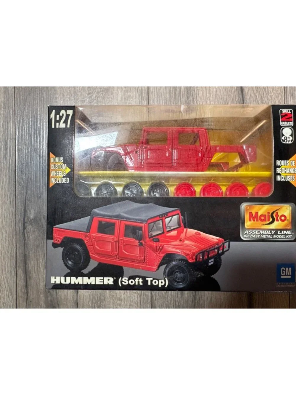 Maisto 1:27 Hummer Soft Top Assembly Line Model Kit With Bonus Wheels
